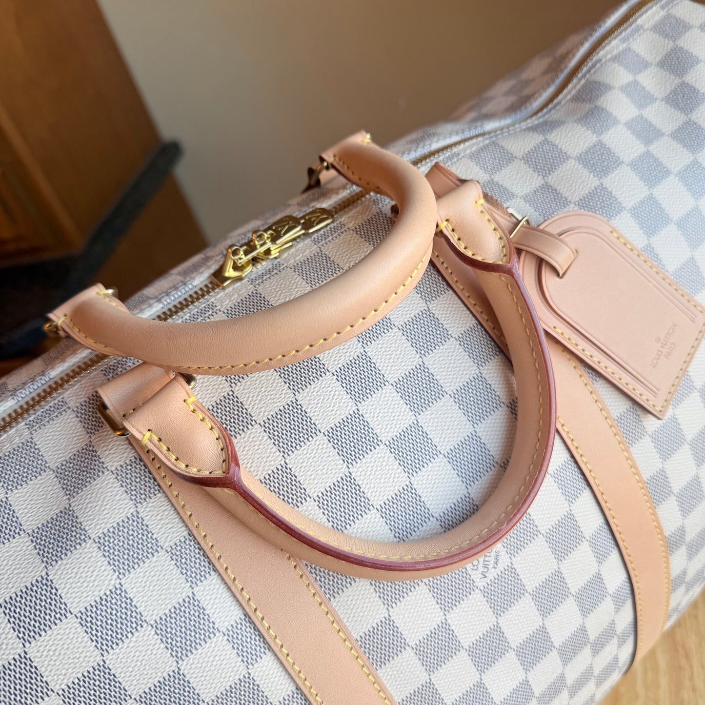 Damier Azur Keepall 55 Bandouliere