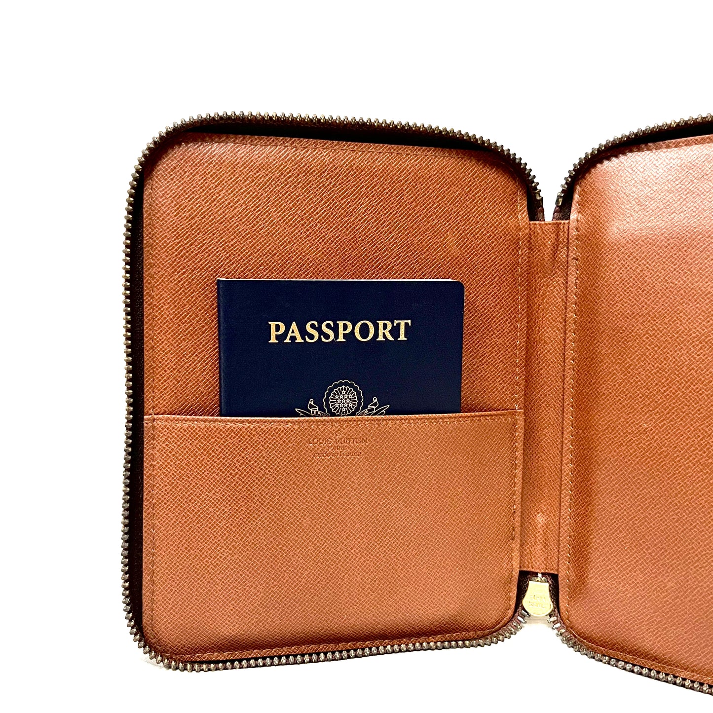 Vintage Monogram Zippy Passport Holder