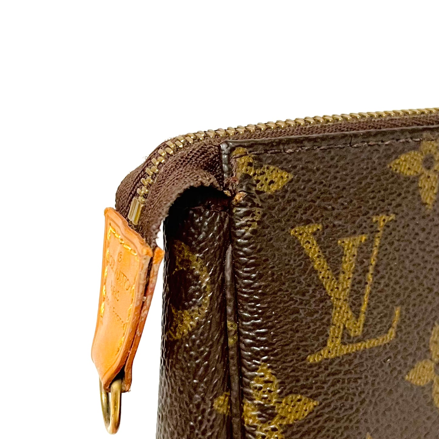 Monogram Pochette Accessories w/ Canvas Strap