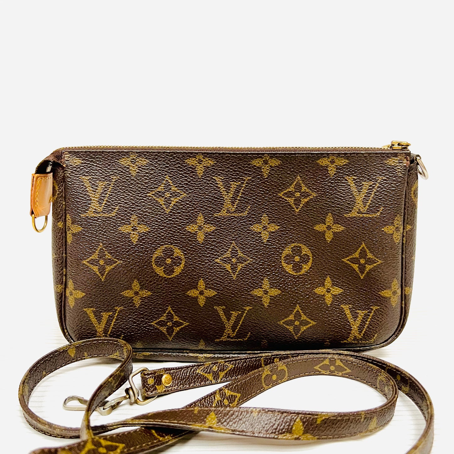 Monogram Pochette Accessories w/ Canvas Strap