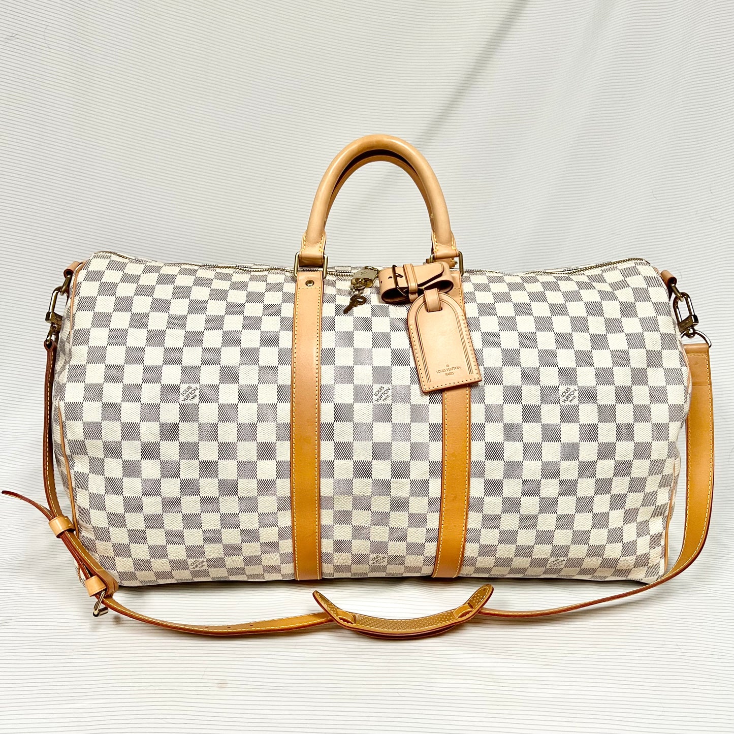 Damier Azur Keepall 55 Bandouliere