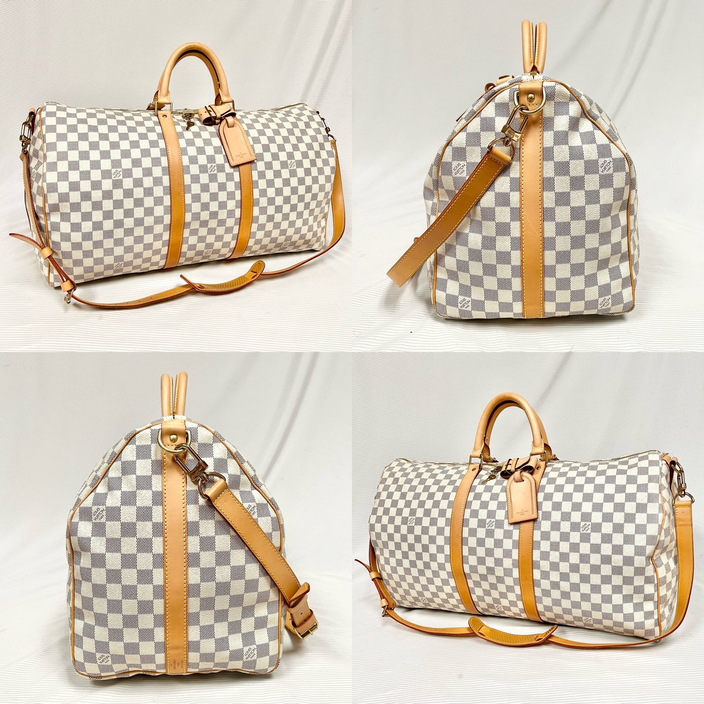 Damier Azur Keepall 55 Bandouliere